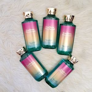 BBW Endless Weekend Shower Gel X5 Brand New